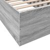vidaXL Cadre de lit sans matelas sonoma gris 75x190 cm