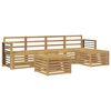 vidaXL Ensemble de canap&eacute;s d'ext&eacute;rieur 6 pc Blanc Bois d'Acacia Massif