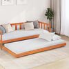 vidaXL Cadre de lit Cire marron 90 x 200 cm Bois de pin massif