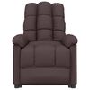 vidaXL Fauteuil de massage Marron fonc&eacute; Tissu