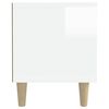 vidaXL Meuble TV blanc brillant 180x31,5x40 cm bois d'ing&eacute;nierie