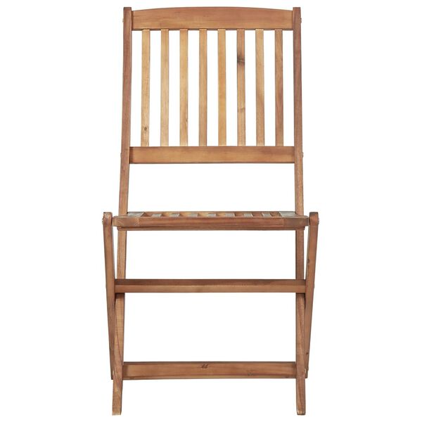 vidaXL Chaises pliables d'ext&eacute;rieur 8 pcs Bois d'acacia solide