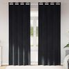 vidaXL Rideaux occultants 2 pcs Noir 140 x 245 cm Velours