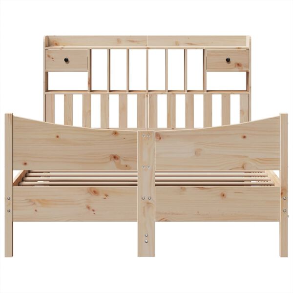 vidaXL Cadre de lit sans matelas 140x200 cm bois massif de pin