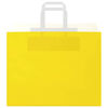 vidaXL Sacs en papier 50 pcs avec poign&eacute;es jaune 32x22x24 cm