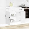vidaXL Armoire de cuisine Lucca blanc bois d'ing&eacute;nierie