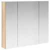 vidaXL Armoire Miroir de Salle de Bain Ch&ecirc;ne Sonoma 80 x 14.5 x 70 cm