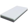 vidaXL Matelas Blanc et Gris 100 x 200 cm Tissu jacquard