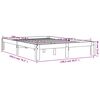 vidaXL Cadre de lit sans matelas cire marron 135x190cm bois pin massif