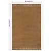 vidaXL Tapis avec glands 80x160 cm Jute