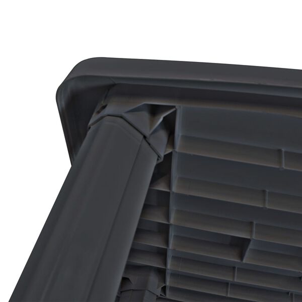 vidaXL Table de jardin Anthracite 101 x 68 x 72 cm Plastique