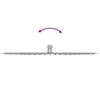 vidaXL Pomme de douche pluie acier inoxydable 304 50 cm ronde