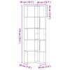 vidaXL Biblioth&egrave;que d'angle &agrave; 5 niveaux gris b&eacute;ton bois d'ing&eacute;nierie