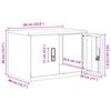vidaXL Armoire de rangement Jaune moutarde 60 x 40 x 40 cm