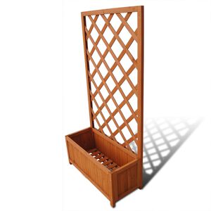 vidaXL Jardini&egrave;re en treillis 70 x 30 x 135 cm