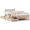 vidaXL Cadre de lit sans matelas 90x190 cm bois de pin massif