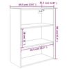 vidaXL Armoire murale suspendue Noir 69,5x32,5x90 cm