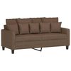 vidaXL Canap&eacute; &agrave; 2 places Marron 140 cm Tissu