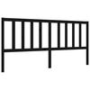 vidaXL Cadre de lit sans matelas noir 200x200 cm bois massif de pin