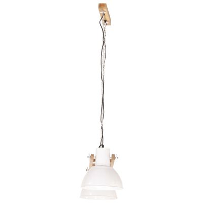 vidaXL Lampe suspendue industrielle 25 W Blanc 109 cm E27