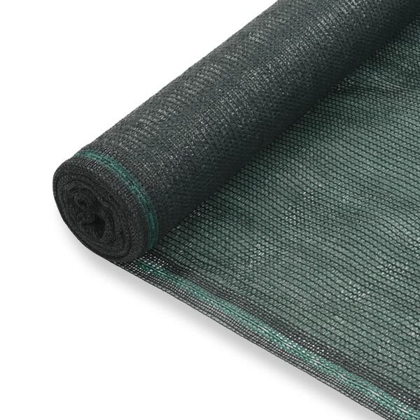 vidaXL Cl&ocirc;ture de tennis PEHD 1,6 x 25 m Vert