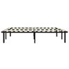 vidaXL Cadre de lit sans matelas noir m&eacute;tal 140x200 cm