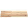 vidaXL &Eacute;tag&egrave;res flottantes 2 pcs 40x30x4 cm acacia massif non trait&eacute;
