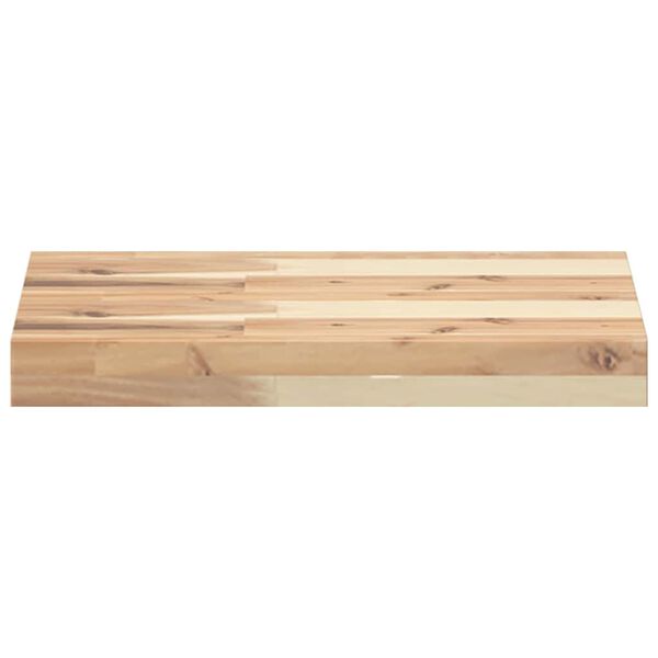 vidaXL &Eacute;tag&egrave;res flottantes 2 pcs 40x30x4 cm acacia massif non trait&eacute;