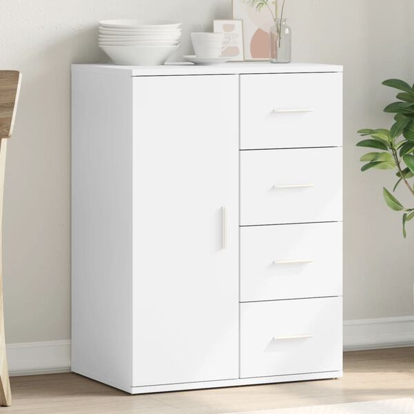 vidaXL Buffet blanc 59x39x80 cm bois d'ing&eacute;nierie