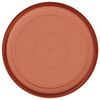 vidaXL Plateau &agrave; fleurs rond 6 pcs Rouge brique &Oslash; 17,5 x 2 cm