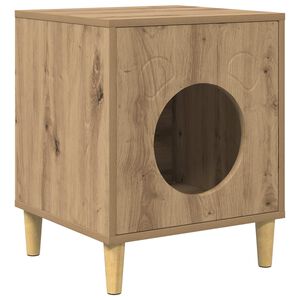 vidaXL Maison pour chat Ch&ecirc;ne artisanal 42,5 x 40 x 53 cm