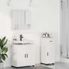 vidaXL Ensemble de mobilier de salle de bain avec tiroir 3 pcs Blanc