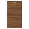 vidaXL Armoire &agrave; chaussures Ch&ecirc;ne marron 59x17x108cm Bois d'ing&eacute;nierie