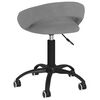 vidaXL Chaises pivotantes &agrave; manger lot de 2 gris clair velours