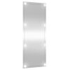 vidaXL Miroir mural avec lumi&egrave;res LED 40x100 cm verre rectangulaire