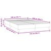 vidaXL Cadre de lit sans matelas noir 140x220 cm velours