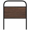 vidaXL T&ecirc;te de lit de remplacement ch&ecirc;ne marron 80 cm acier et bois d'ing&eacute;nierie