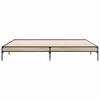 vidaXL Cadre de lit sans matelas ch&ecirc;ne sonoma 200x200 cm