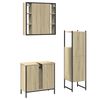 vidaXL Ensemble d'armoires de salle de bain 3 pcs ch&ecirc;ne sonoma