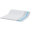 vidaXL Surmatelas Blanc 200 x 200 cm Tissu jacquard
