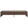 vidaXL Cadre de lit sans matelas ch&ecirc;ne marron 90x200 cm