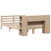 vidaXL Lit biblioth&egrave;que sans matelas 140x190 cm bois de pin massif