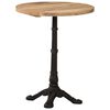 vidaXL Table de bistro Ø60x76 cm Bois de manguier brut
