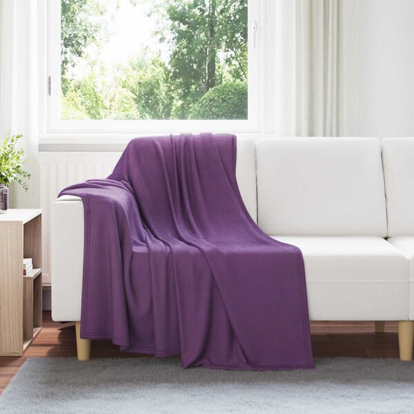 vidaXL Couvertures &agrave; jeter 24 pcs Violet 170 x 130 cm Toison