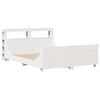 vidaXL Cadre de lit sans matelas blanc 120x190 cm bois de pin massif