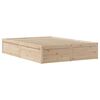 vidaXL Cadre de lit avec t&ecirc;te de lit 140x190 cm bois de pin massif