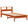 vidaXL Lit biblioth&egrave;que sans matelas cire marron 75x190 cm pin massif