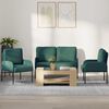 vidaXL Ensembles de canap&eacute;s 3 pcs Vert fonc&eacute; 115 x 56 x 80 cm