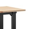 vidaXL Table basse cadre en O 100x50x45 cm bois de pin massif et acier