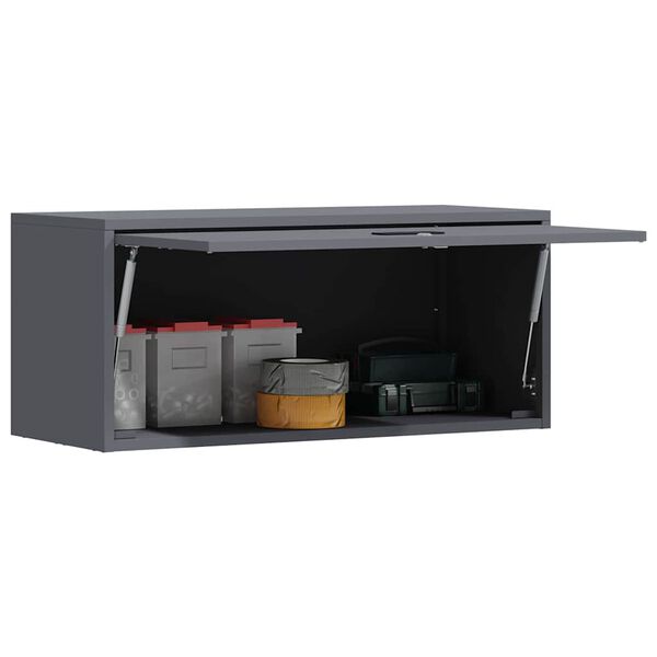 vidaXL Armoire murale pour garage Anthracite 80 x 33 x 35 cm